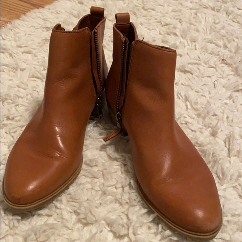 Ralph Lauren Cognac Ankle Boots